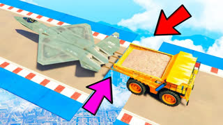 GTA 5 - СМОЖЕТ ЛИ СКОРОСТНОЙ ИСТРЕБИТЕЛЬ ПЕРЕТЯНУТЬ БЕЛАЗ !  ПЕРЕТЯГИВАНИЕ КАНАТА В GTA 5 С МОДАМИ