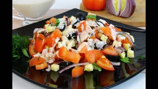 Салат МАЙСКИЙ, без майонеза, вкусный и простой